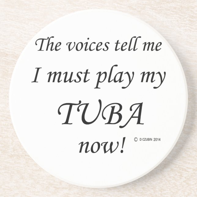 Porta-copos Tuba Voices Diz Que Deve Brincar (Frente)