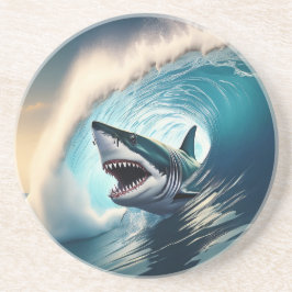 Porta-copos Tubarão e mordida