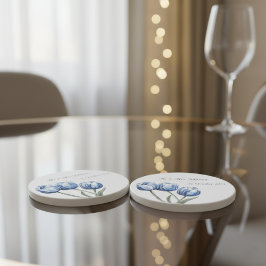 Porta-copos Tulipas em Azul de Delft personalizáveis