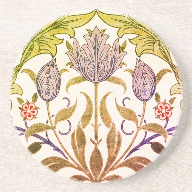 Porta-copos Tulipas William Morris (Frente)