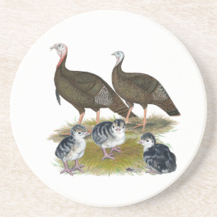 Porta-copos Turkeys East Wild Family
