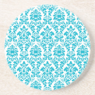 Porta-copos Turquoise Damask