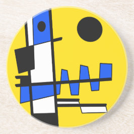 Porta-copos Two Sides Of Ethnicity Yellow Blue Black White