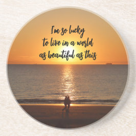 Porta-copos "Um Mundo tão Bonito como Este"