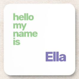 porta copos unisex nome mínimo simples roxo modern