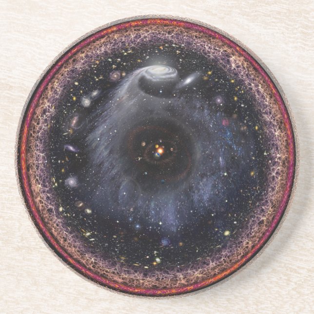 Porta-copos Universo Radial Logarítmico (Frente)