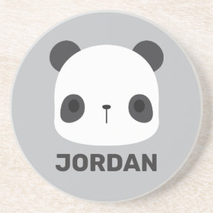 Porta-copos Urso Panda Bonito com Nome Personalizado
