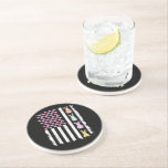 Porta-copos US American Flag with Bunny for Easter Day<br><div class="desc">US American Flag with Bunny for Easter Day</div>