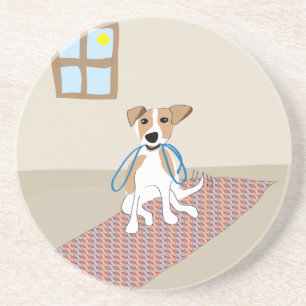 Porta-copos Vá para um cão da caminhada - pata da atração