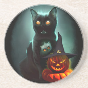 Porta-copos Vampiro Gato e Mágico Pumpkin Halloween Surreal