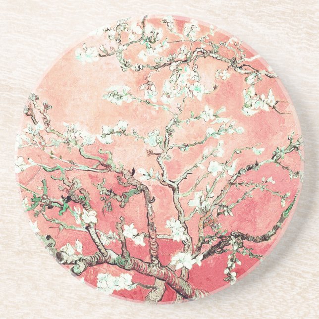 Porta-copos Van Gogh Almond Blossoms Peach (Frente)