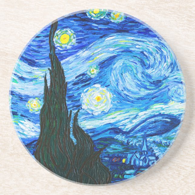 Porta-copos Van Gogh Starry Night (Frente)