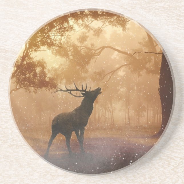 Porta-copos Veado Na Floresta (Frente)