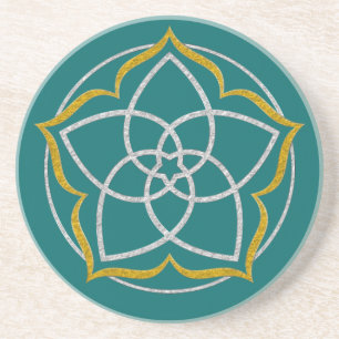 Porta-copos VENUS FLOWER / Venusblume Lotus SILVER DOURADO