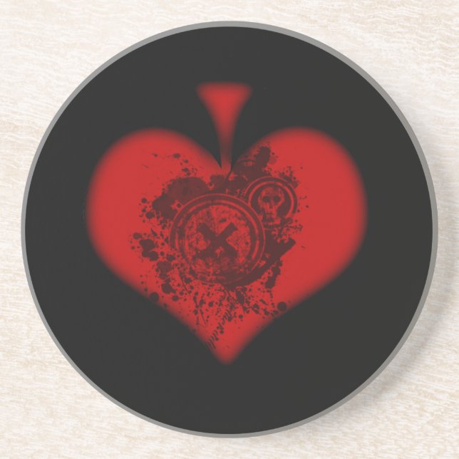 Porta copos vermelha da pá (Frente)