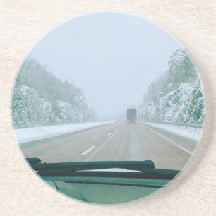 Porta-copos Viagem de carro pela Suécia nevada