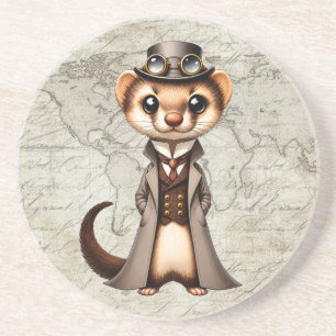 Porta-copos Viajante Mundial Furão Vitoriano Steampunk