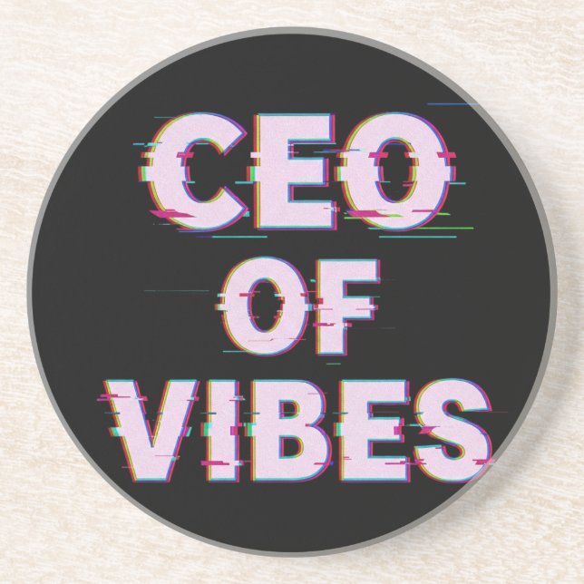 Porta-copos VIBE CEO PROTOCOL - Reality Glitch (Instant Aura U (Frente)