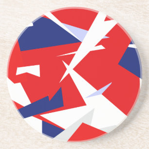 Porta-copos Vibes Positivos Vermelho Azul Branco