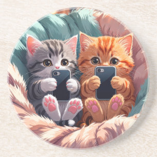 Porta-copos Vibrações Positivas – Gatinhos Fofos Tirando Selfi