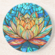 Vidro colorido cor-de-rosa Lotus