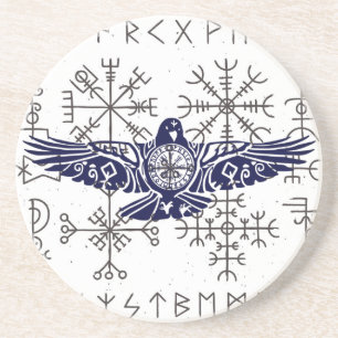Porta-copos Viking Rune Raven 