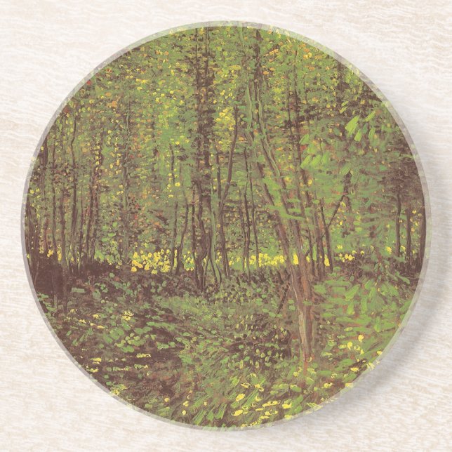 Porta-copos Vincent van Gogh - Árvores e Subcrescimento (Frente)