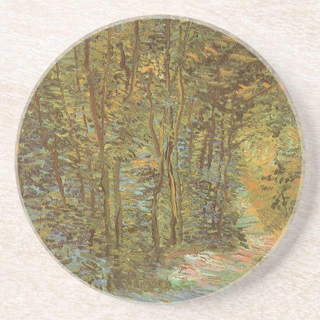 Porta-copos Vincent van Gogh - Caminho no Bosque (Frente)