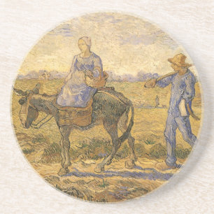 Porta-copos Vincent van Gogh - Casal de Camponeses Indo para o