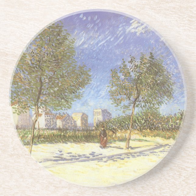 Porta-copos Vincent van Gogh - Nos Arredores de Paris (Frente)