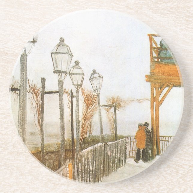 Porta-copos Vincent van Gogh - Terraço e Mirante (Frente)