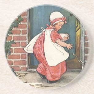 Porta-copos Vintage A Pequena Miss Muffet Aranha Rhyme