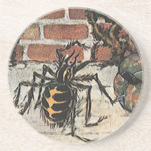 Porta-copos Vintage A Pequena Miss Muffet Aranha Rhyme