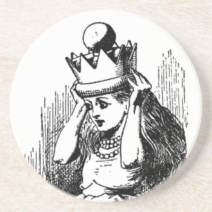 Porta-copos Vintage Alice no país das maravilhas, a coroa da