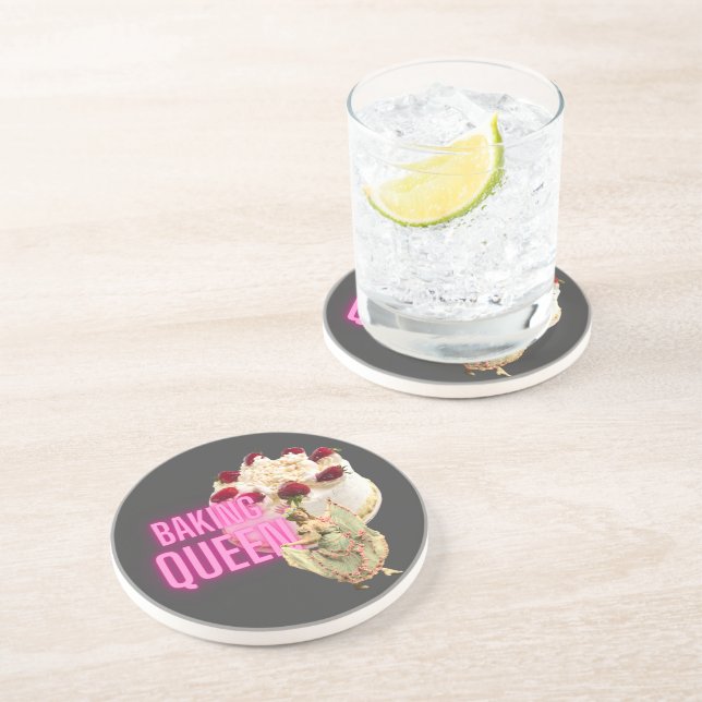 Porta-copos Vintage Cake Baking Queen (Lateral)