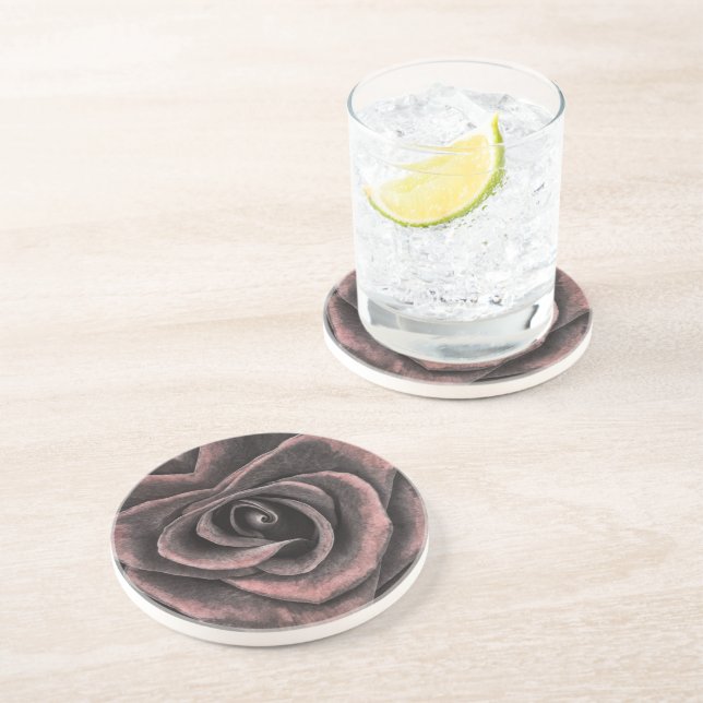 Porta-copos Vintage Dark Rosa Art (Lateral)