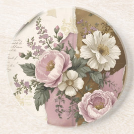 Porta-copos Vintage Floral - Sandstone Coasters