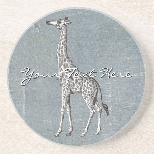 Porta-copos Vintage Giraffe (Frente)