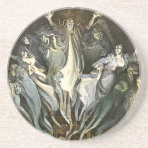 Porta-copos Vintage Halloween, Violinista do Esqueleto e Fanta