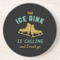 Vintage Ice Sking Ice Rink Está Chamando Eu Tenho
