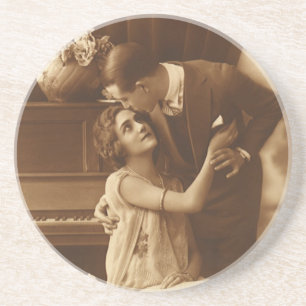 Porta-copos Vintage Lovers, Love Romance Música Romântica