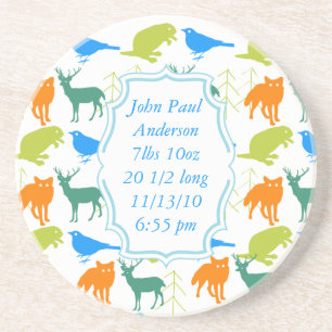 Porta-copos Vintage Modern Woodland Cria Portas copos Colorida