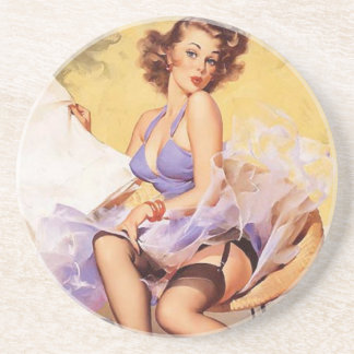 Porta-copos Vintage Naughet Pin Up Girl