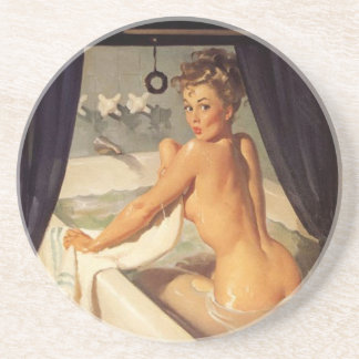 Porta-copos Vintage Naughty Pin Up Girl