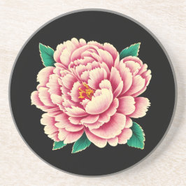 Porta-copos Vintage Pink Peony Flower