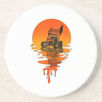 Vintage Retro Style Sprint Car