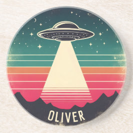 Porta-copos Vintage UFO em Sunset Personalizado
