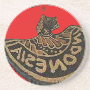 Porta-copos Vintage vetor de cópia retrô em bruto Indonésia Ha