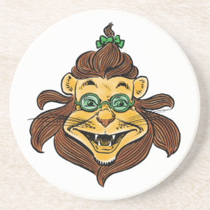 Porta-copos Vintage Wizard of Oz, Lion Vestindo Óculos Verdes