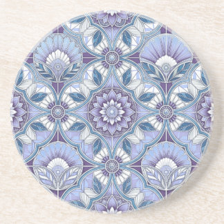 Porta-copos Violet, Lavender, Lilac, Blues & White Art Deco
